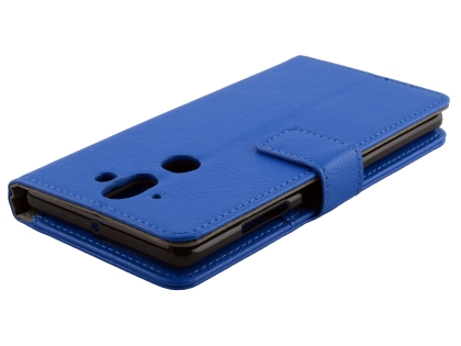 Synthetic Leather Wallet Case with Stand for Nokia 8 Sirocco - Blue