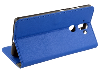 Synthetic Leather Wallet Case with Stand for Nokia 8 Sirocco - Blue