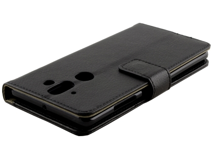 Synthetic Leather Wallet Case with Stand for Nokia 8 Sirocco - Black