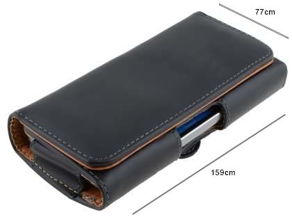 Smooth Synthetic Leather Belt Pouch - Mobile Only