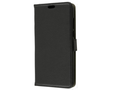 Slim Synthetic Leather Wallet Case with Stand for Huawei Nova 2 Lite - Black