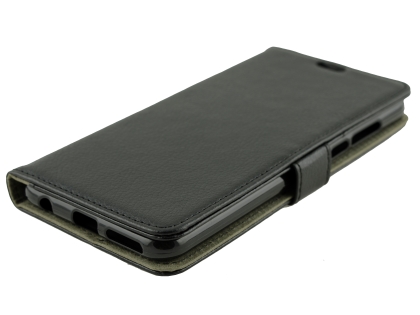 Slim Synthetic Leather Wallet Case with Stand for Huawei Nova 2 Lite - Black