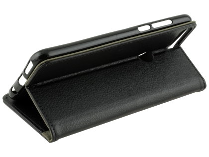 Slim Synthetic Leather Wallet Case with Stand for Huawei Nova 2 Lite - Black