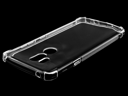 Gel Case with Bumper Edges for LG G7 ThinQ - Clear Soft Cover