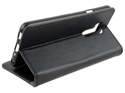 Synthetic Leather Wallet Case with Stand for LG G7 ThinQ - Black