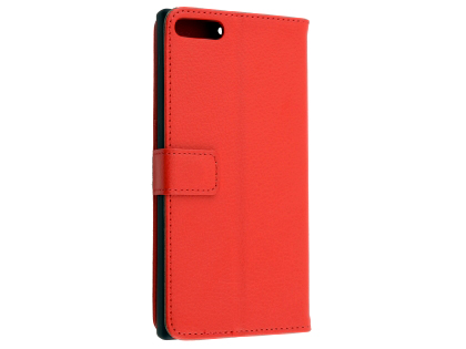 Synthetic Leather Wallet Case with Stand for Razer Phone - Red Leather Wallet Case