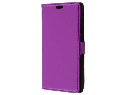 Synthetic Leather Wallet Case with Stand for Razer Phone - Purple