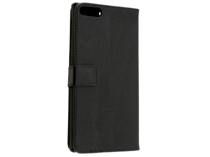 Synthetic Leather Wallet Case with Stand for Razer Phone - Black Leather Wallet Case