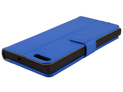 Synthetic Leather Wallet Case with Stand for Razer Phone - Blue