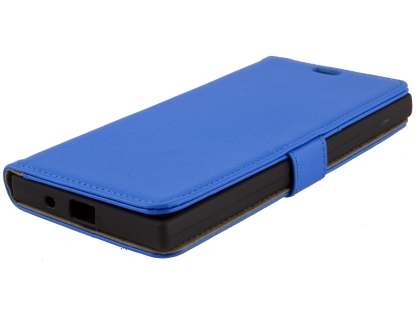 Synthetic Leather Wallet Case with Stand for Razer Phone - Blue