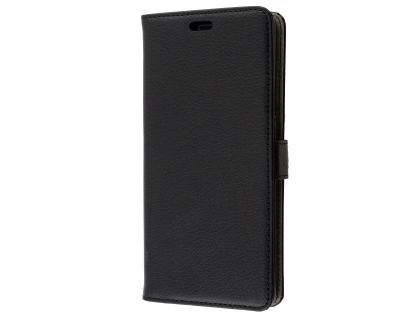 Synthetic Leather Wallet Case with Stand for Samsung Galaxy Note9 - Black