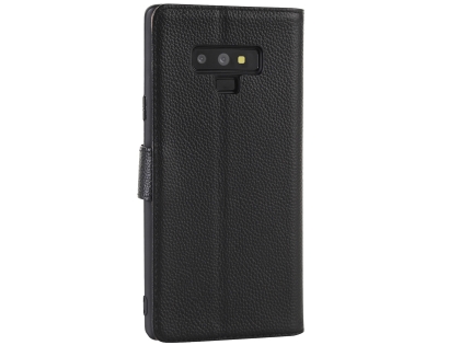 Premium Leather Wallet Case with Stand for Samsung Galaxy Note9 - Black Premium Leather Wallet Case with Stand for Samsung Galaxy Note9 - Black