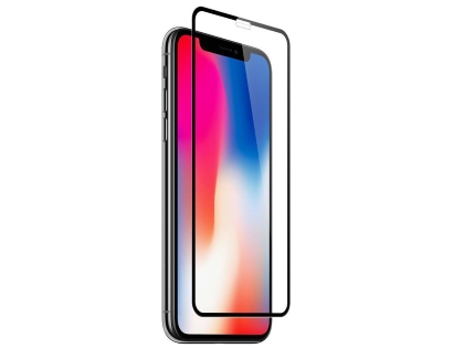 3D Full Coverage Tempered Glass Screen Protector for iPhone XR - Black Screen Protector