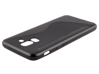 Wave Case for Samsung Galaxy J8 - Black Soft Cover