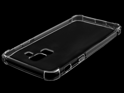 Gel Case with Bumper Edges for Samsung Galaxy J8 - Clear Soft Cover