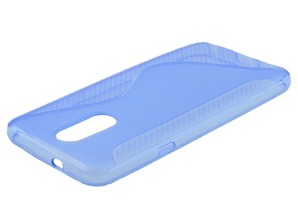 Wave Case for LG Q7 - Blue Soft Cover