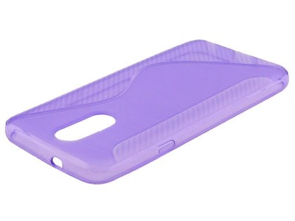 Wave Case for LG Q7 - Purple Soft Cover
