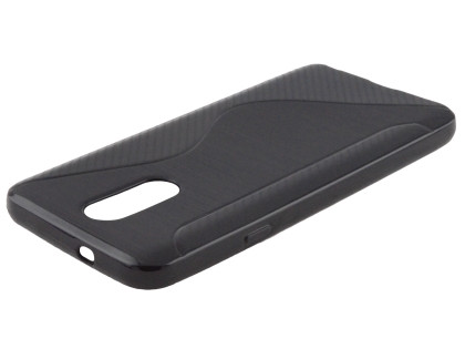 Wave Case for LG Q7 - Black Soft Cover
