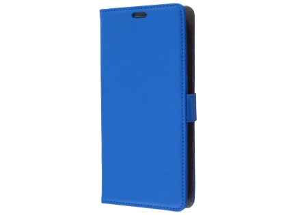 Synthetic Leather Wallet Case with Stand for OPPO Find X - Blue