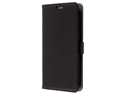 Synthetic Leather Wallet Case with Stand for OPPO Find X - Black