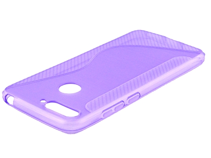 Wave Case for Huawei Y6 (2018) - Purple Soft Cover