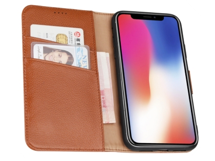 Premium Leather Wallet Case with Stand for Apple iPhone XR - Black