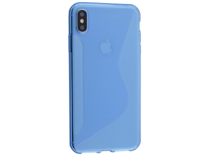 Wave Case for Apple iPhone Xs Max - Blue Soft Cover