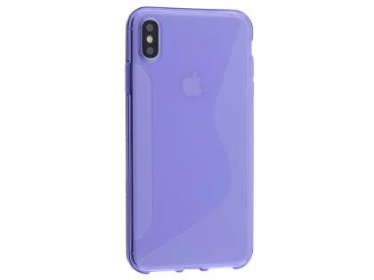 Wave Case for Apple iPhone Xs Max - Purple Soft Cover