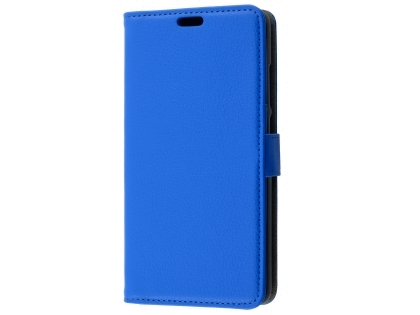 Synthetic Leather Wallet Case with Stand for Nokia 2.1 - Blue