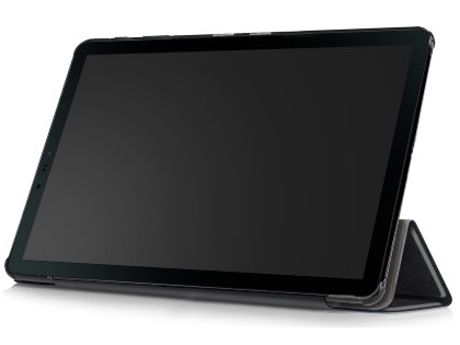 Slim Synthetic Leather Flip Case with Stand for Samsung Galaxy Tab S4 10.5 - Black