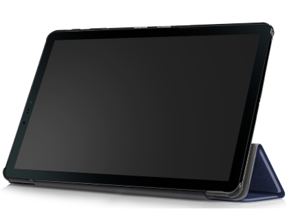 Slim Synthetic Leather Flip Case with Stand for Samsung Galaxy Tab S4 10.5 - Navy