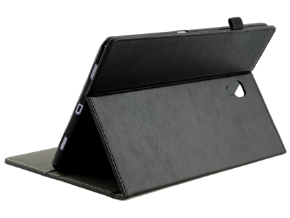 Synthetic Leather Flip Case with Stand for Samsung Galaxy Tab A 10.5 - Black Leather Flip Case