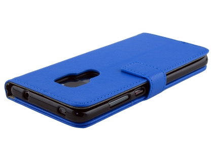Synthetic Leather Wallet Case with Stand for Huawei Mate 20 - Blue