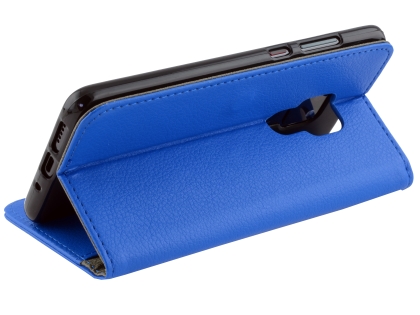 Synthetic Leather Wallet Case with Stand for Huawei Mate 20 - Blue