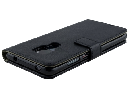 Synthetic Leather Wallet Case with Stand for Huawei Mate 20 - Black