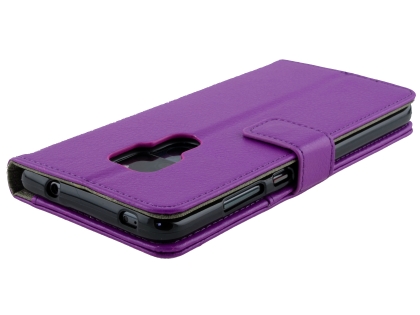 Synthetic Leather Wallet Case with Stand for Huawei Mate 20 - Purple