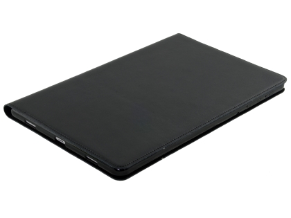 Premium Genuine Leather Slim Portfolio Case with Stand for Samsung Galaxy Tab A 10.5 - Black