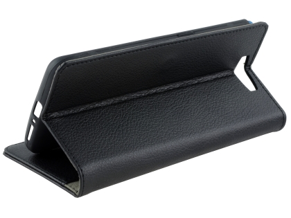 Synthetic Leather Wallet Case with Stand for OPPO Find X - Black