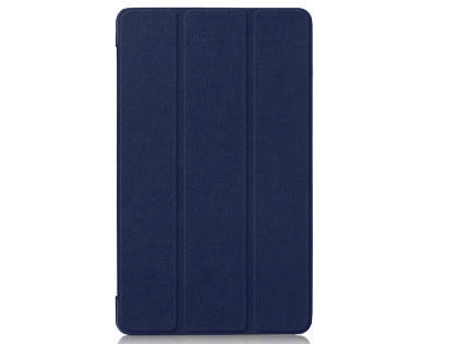 Slim Synthetic Leather Flip Case with Stand for Samsung Galaxy Tab S4 10.5 - Navy