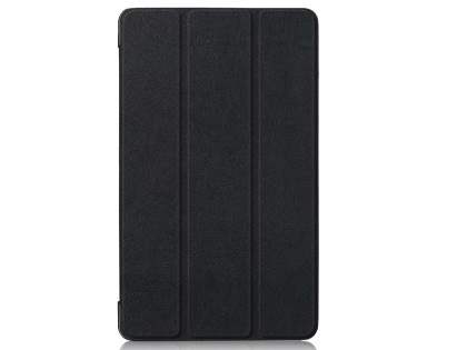 Slim Synthetic Leather Flip Case with Stand for Samsung Galaxy Tab S4 10.5 - Black