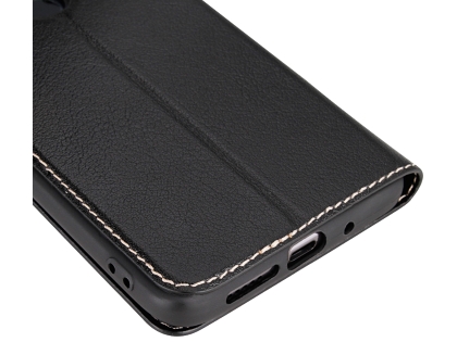 Top Grain Leather Case With Windows for Huawei Mate 20 - Black