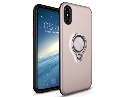 Impact Case With Ring Holder for iPhone Xs/X - Rose Gold Impact Case With Ring Holder for iPhone Xs/X - Rose Gold