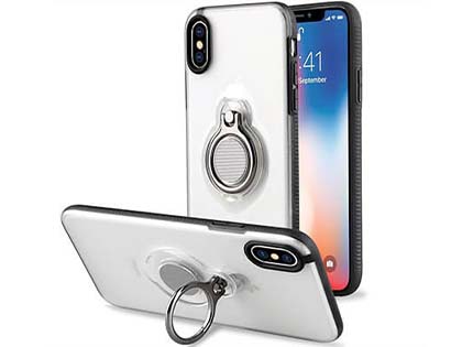 Impact Case With Ring Holder for iPhone Xs/X - Silver Impact Case With Ring Holder for iPhone Xs/X - Silver