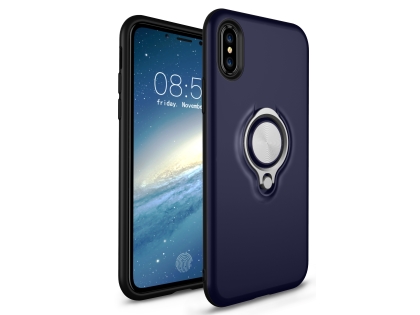Impact Case With Ring Holder for iPhone Xs Max - Midnight Blue Impact Case