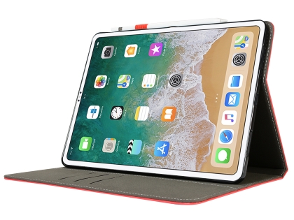 Synthetic Leather Flip Case with Stand for iPad Pro 12.9 - 2018 (3rd Gen) - Red