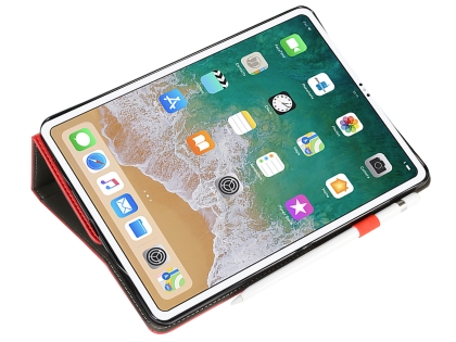 Synthetic Leather Flip Case with Stand for iPad Pro 12.9 - 2018 (3rd Gen) - Red