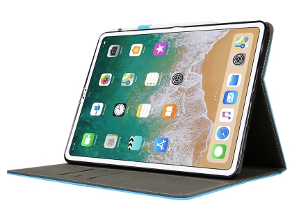 Synthetic Leather Flip Case with Stand for iPad Pro 11 1st Gen (2018) - Sky Blue