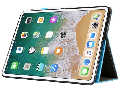Synthetic Leather Flip Case with Stand for iPad Pro 11 1st Gen (2018) - Sky Blue