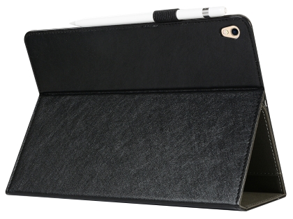 Synthetic Leather Flip Case with Stand for iPad Pro 11 1st Gen (2018) - Black Leather Flip Case
