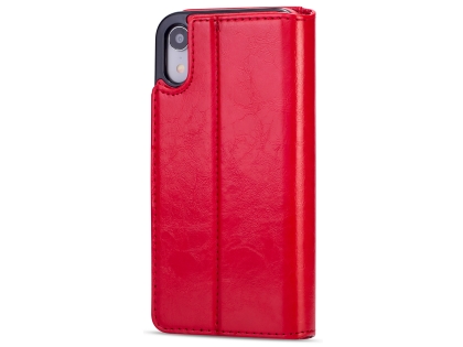 2-in-1 Synthetic Leather Wallet Case for iPhone XR - Red 2-in-1 Synthetic Leather Wallet Case for iPhone XR - Red